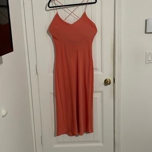 Orange Silk Dress